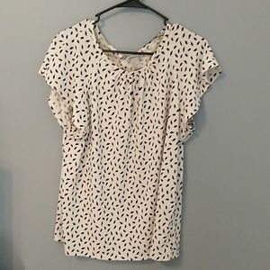 H&M Black and White Blouse